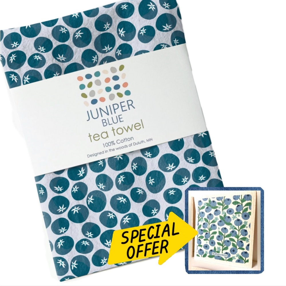 Blueberry 🫐 Tea Towel (FREE GIFT)